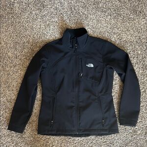 Women’s The North Face Black Jacket Weather-Resistant High Collar